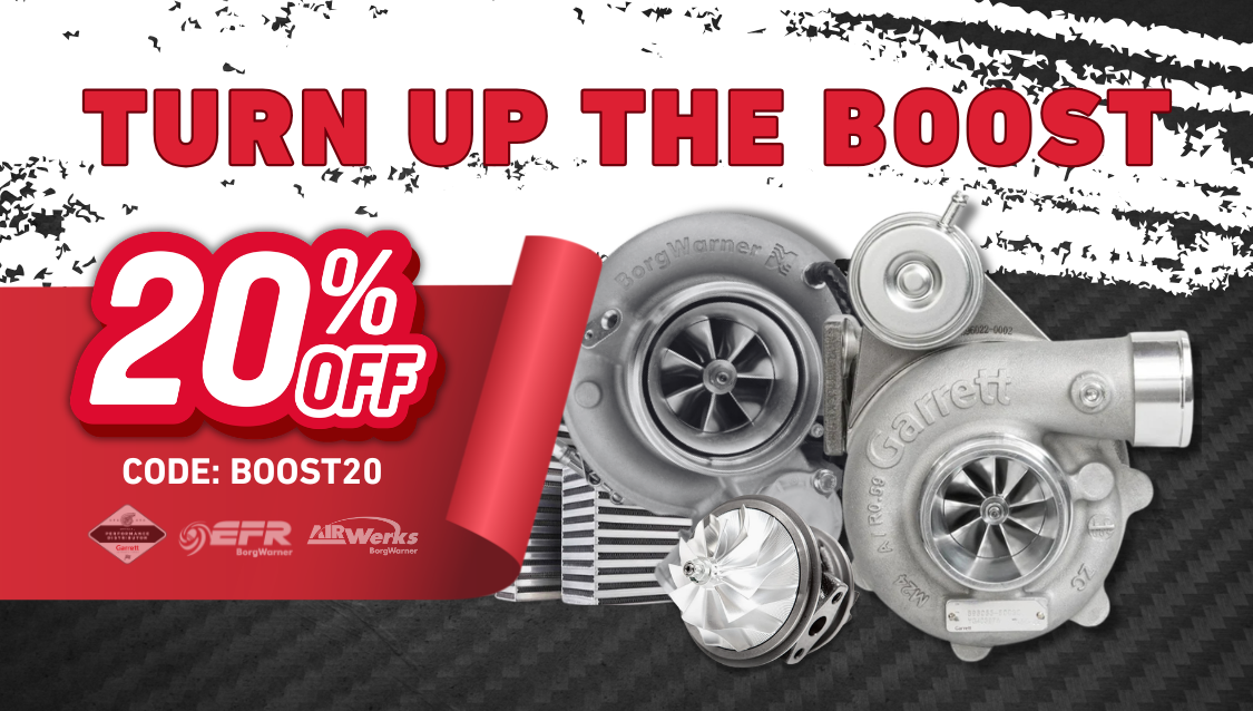Save 20% on turbo performance parts with discount code BOOST20 - TURBO-MOT PERFORMANCE