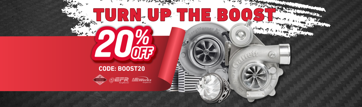Save 20% on turbo performance parts with discount code BOOST20 - TURBO-MOT PERFORMANCE